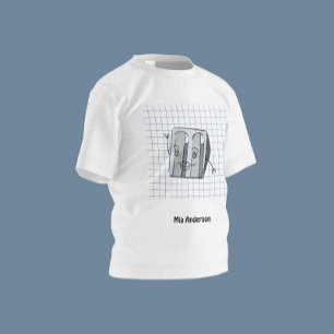 Cute Hand Drawn Sharpener Name T-Shirt