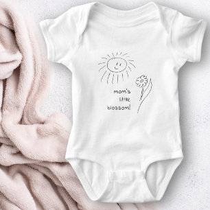 Cute Hand Drawn Simple Typography Girl Name Baby Bodysuit