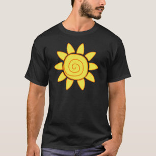 Cute Hand Drawn Sun Kids Drawing Illustration T-Shirt
