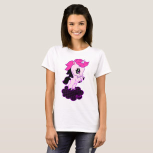 Cute Hand drawn Unicorn Ladies' T-shirt