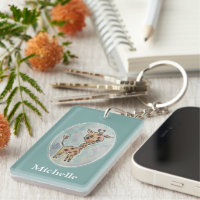 Cute Hand Painted Giraffe Personalised
