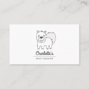 Cute Handmade Dog Treats Business Card