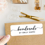 Cute Handmade Small Business or Kids Craft Return Address Label<br><div class="desc">Cute Handmade Small Business or Kids Craft label</div>