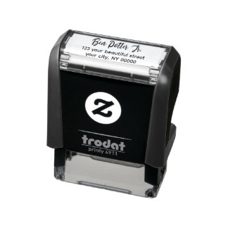 Cute Handwritten Childish Return Address Self-inking Stamp