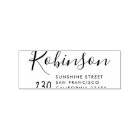 Cute Handwritten Script Family Name Return Address