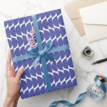 Cute Hanukkah Blue Geometric Shapes Modern Chic Wrapping Paper<br><div class="desc">Cute Hanukkah Blue and White Geometric Shapes Modern Chic Wrapping Paper</div>