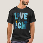 Cute Hanukkah Love And Light Chanukah Jewish Chris T-Shirt<br><div class="desc">Cute Hanukkah Love And Light Chanukah Jewish Christmas.</div>