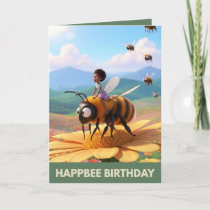 Cute Happbee Birthday card