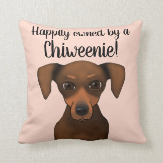 Cute Happily Owned Chiweenie | Chihuahua Dachshund Cushion