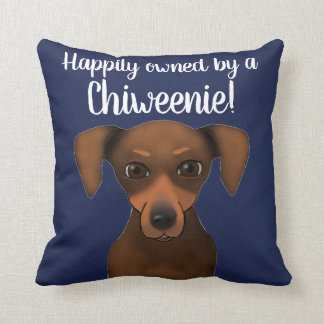 Cute Happily Owned Chiweenie | Chihuahua Dachshund Cushion