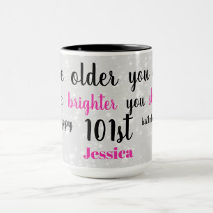Cute Happy 101st Birthday Mug