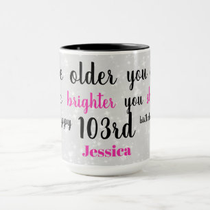 Cute Happy 103rd Birthday Mug