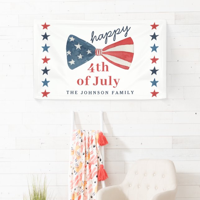 Cute Happy 4th of July Banner (Insitu)