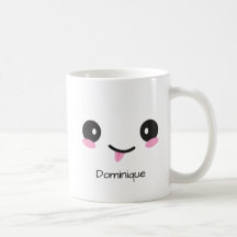 Cute Happy and Sassy Kawaii Face  Customisable Mug