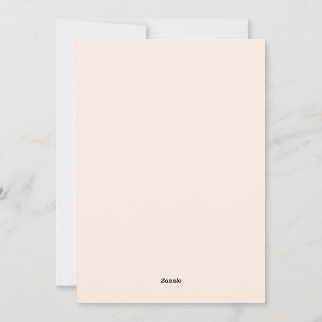 Cute Happy Anniversary Flat Card (Back)