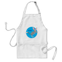 Cute happy Australian bilby cartoon Adult Apron