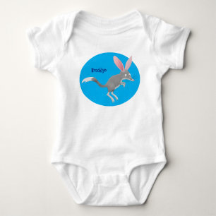 Cute happy Australian bilby cartoon Baby Bodysuit
