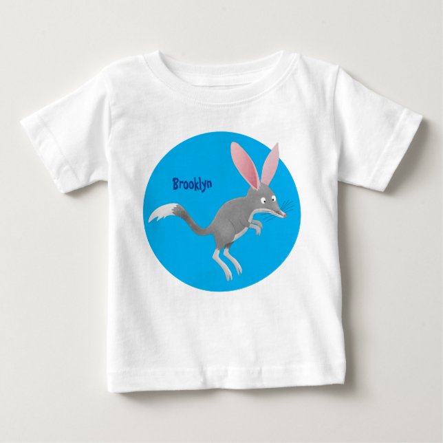 Cute happy Australian bilby cartoon Baby T-Shirt (Front)