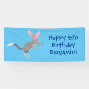 Cute happy Australian bilby cartoon Banner