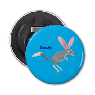 Cute happy Australian bilby cartoon Bottle Opener