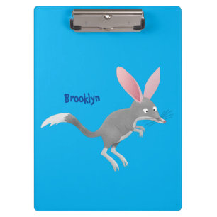 Cute happy Australian bilby cartoon Clipboard