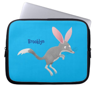 Cute happy Australian bilby cartoon Laptop Sleeve