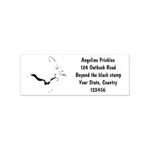 Cute happy Australian bilby cartoon Rubber Stamp