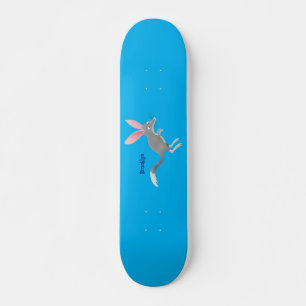 Cute happy Australian bilby cartoon Skateboard