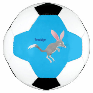 Cute happy Australian bilby cartoon Soccer Ball