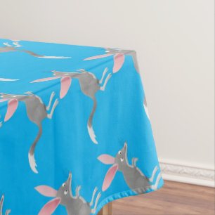 Cute happy Australian bilby cartoon Tablecloth