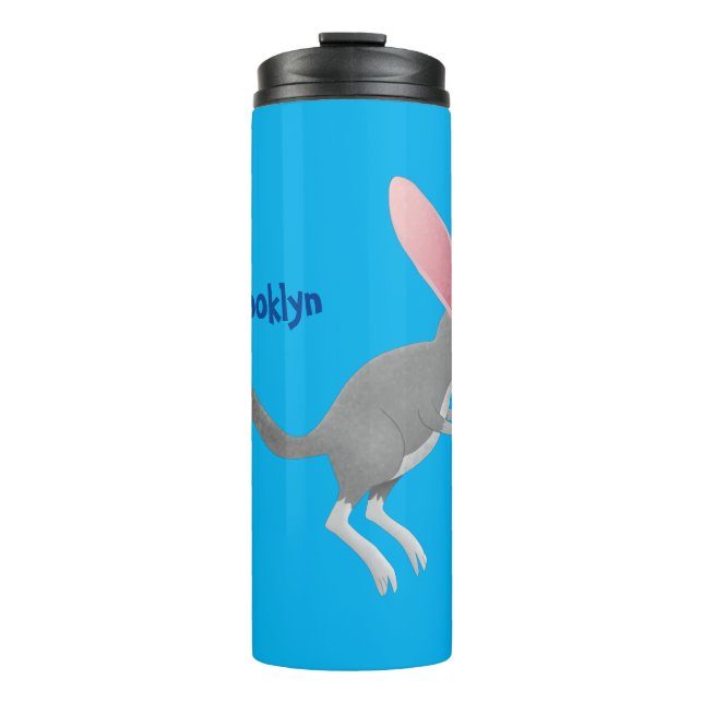 Cute happy Australian bilby cartoon Thermal Tumbler (Front)