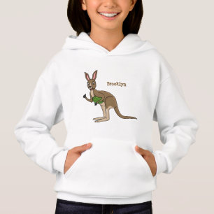 Cute happy Australian kangaroo illustration