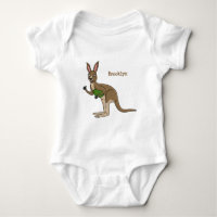 Cute happy Australian kangaroo illustration