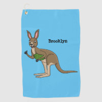 Cute happy Australian kangaroo illustration