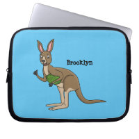 Cute happy Australian kangaroo illustration