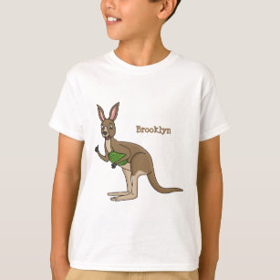 Cute happy Australian kangaroo illustration T-Shirt