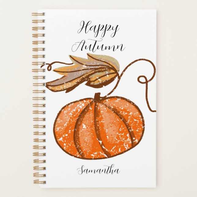 Cute Happy Autumn Planner (Front)