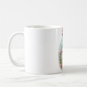 Cute Happy Axolotl In Bottle Aquarium Coffee Mug