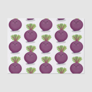 Cute happy beet root kitchen cartoon illustration tissue paper