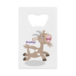 Cute happy billy goat cartoon