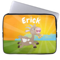 Cute happy billy goat cartoon
