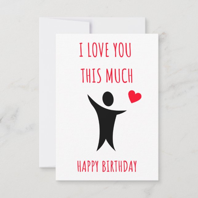 Cute happy birthday card for him & her (Front)