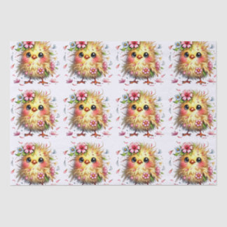 Cute Happy Birthday Chick Tissue Paper