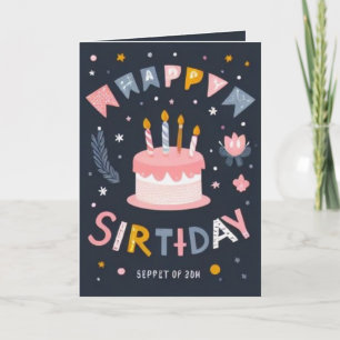 cute happy birthday greetings invitation