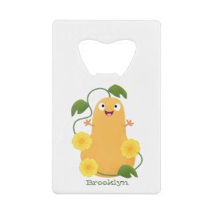 Cute happy butternut pumpkin gourd cartoon