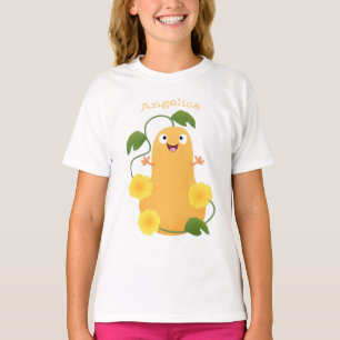Cute happy butternut pumpkin gourd cartoon T-Shirt