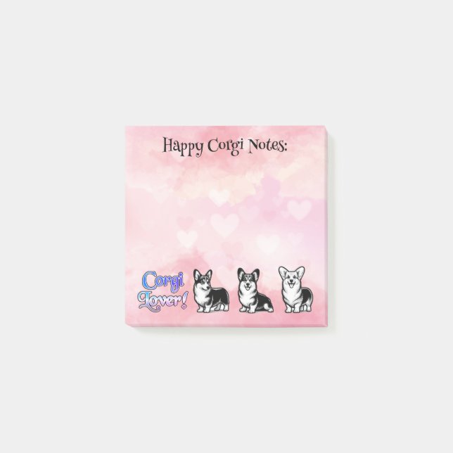 Cute Happy Cardigan Welch Corgi   Post-it Notes (Front)