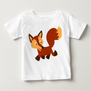 Cute Happy Cartoon Fox Baby T-Shirt