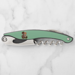 Cute Happy Cat Couple Sharing Rats in Basket Green Corkscrew