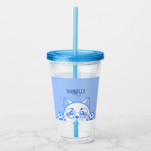 Cute Happy  Cat With Round Glasses